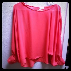 Coral blouse